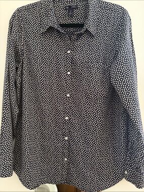 Gap Factory Drapey Fit Sweetheart Dot Shirt